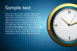 Modern Clock Background with Sample Text